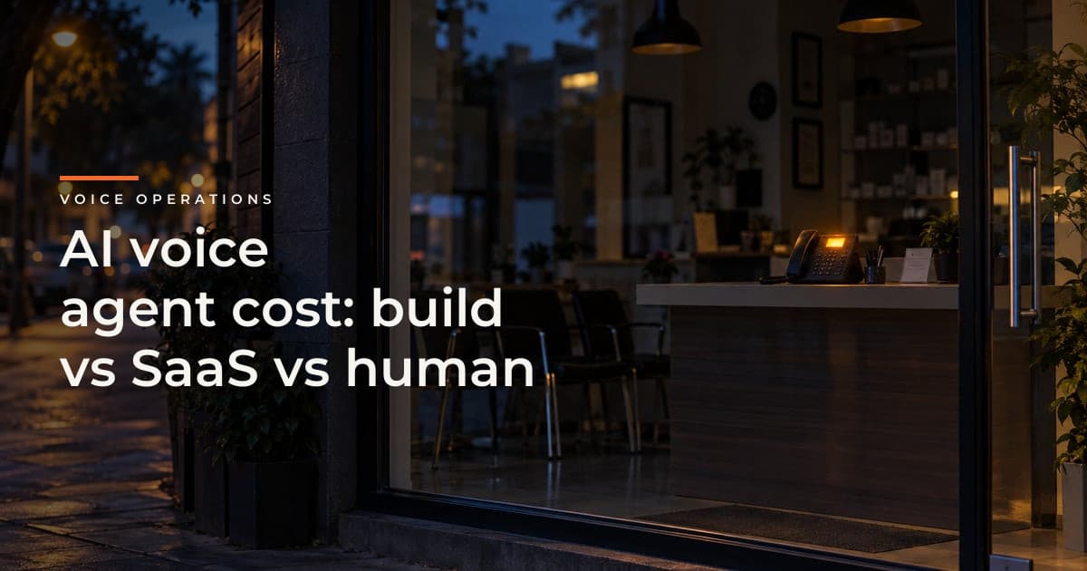 AI Voice Agent Cost in India - Build vs SaaS vs Human Team