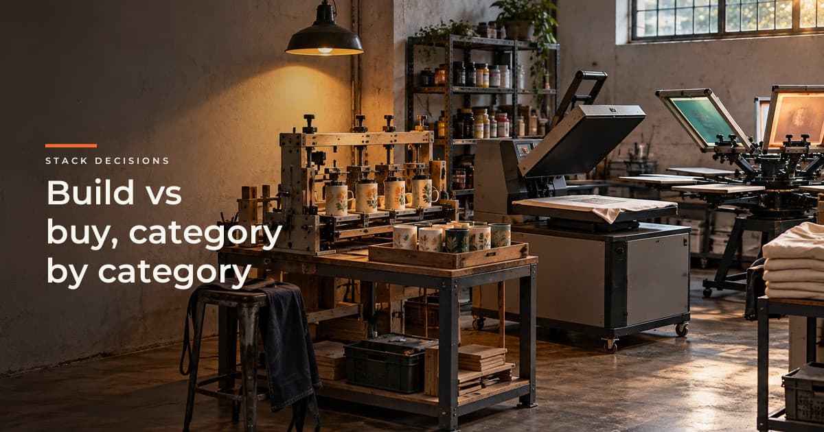 Build vs Buy in E-Commerce Tech: A Category by Category Answer