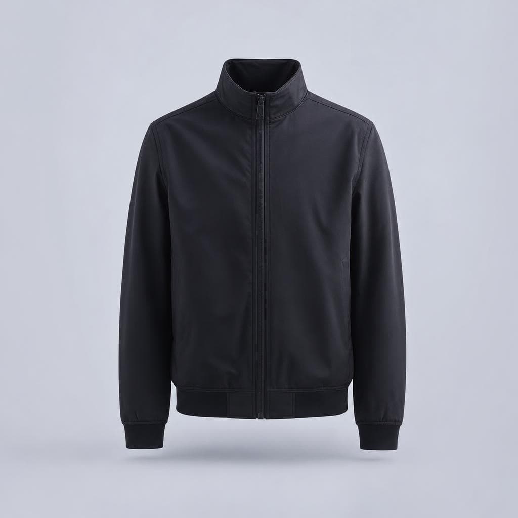 Black zip-up jacket