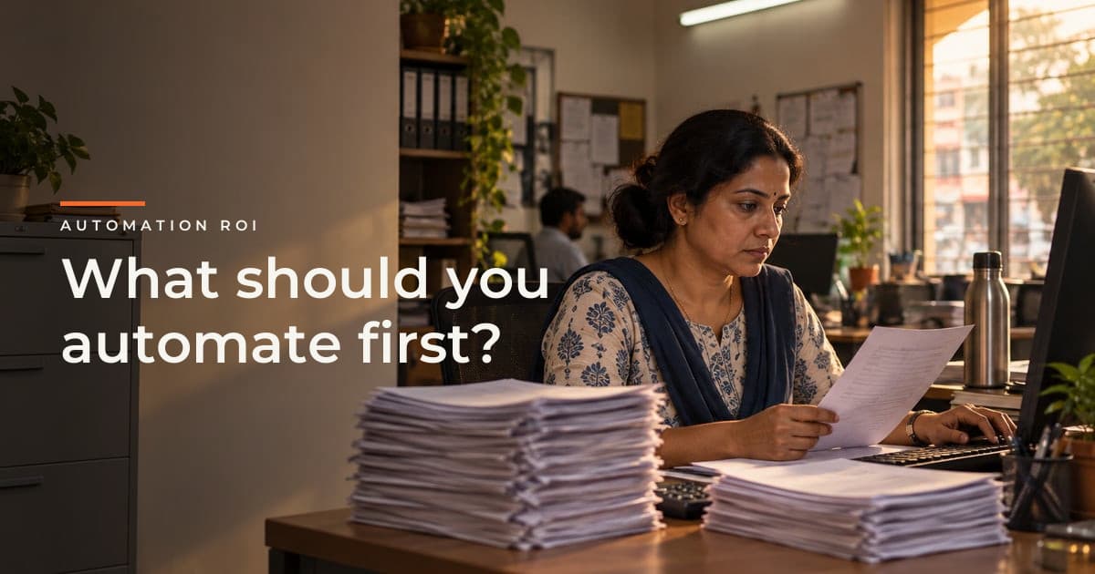 What Should You Automate First? A Practical ROI Framework for SMEs