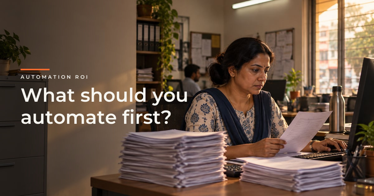 What Should You Automate First? A Practical ROI Framework for SMEs